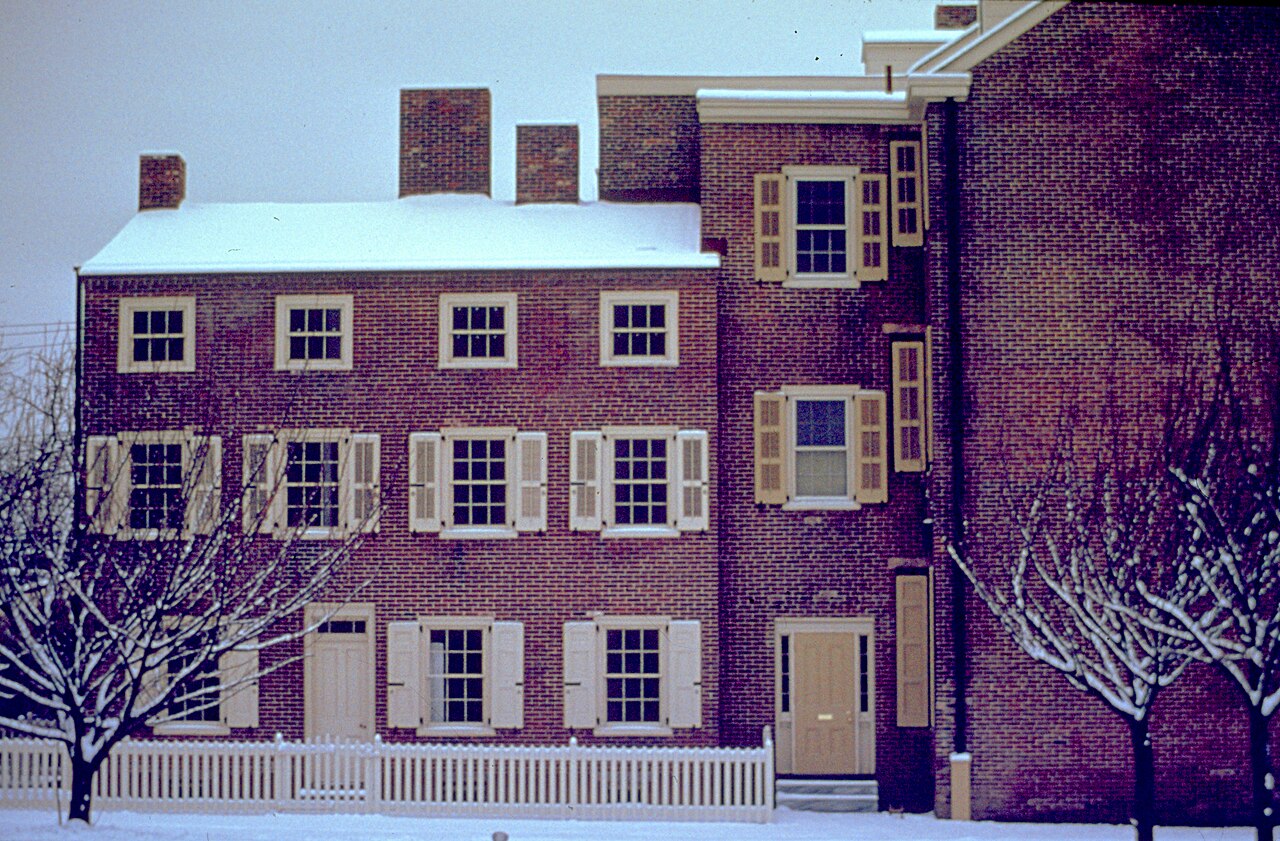 Edgar Allan Poe National Historic Site, Philadelphia, USA - Historic image of the building