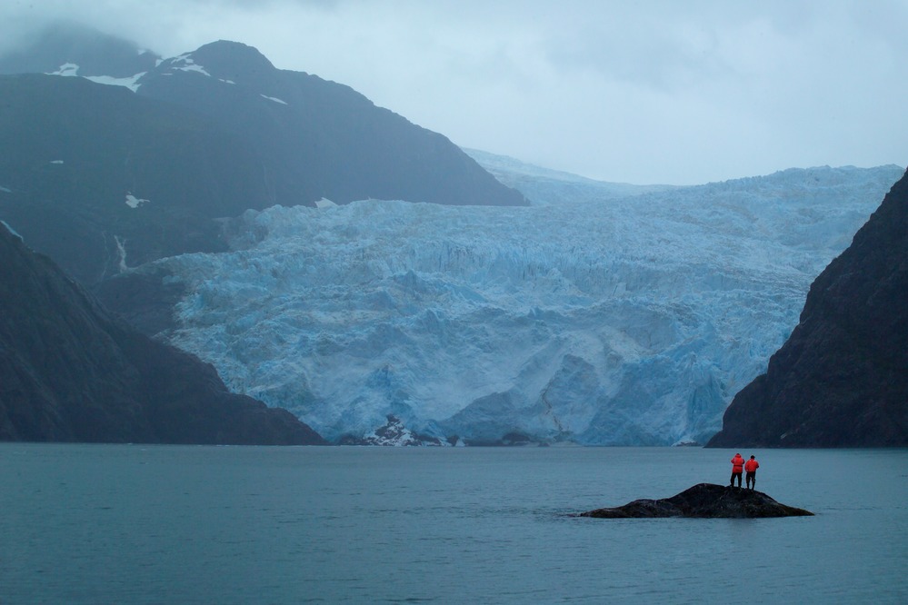 Holgate Glacier flows toward Aialik Bay in Kenai Fjords National Park.