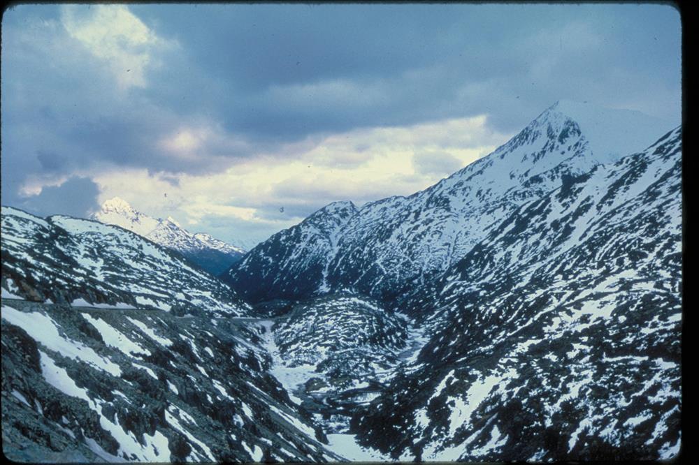 View of the Tongass Range at Klondike Gold Rush National Historical Park, Alaska.
