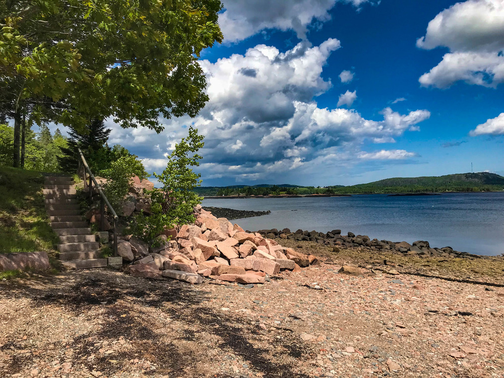 Saint Croix Island from the shoreline of the Saint Croix River
