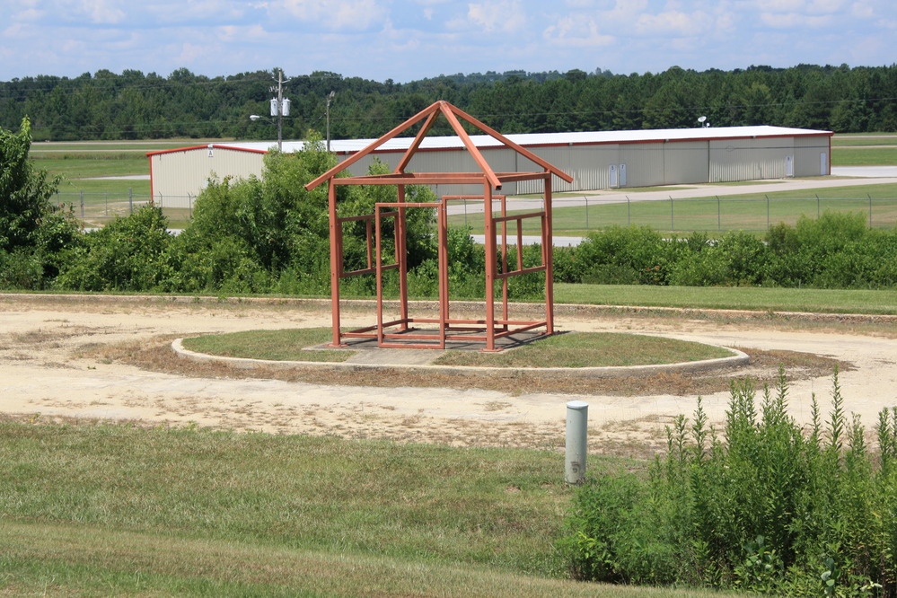 Wire frame of a building